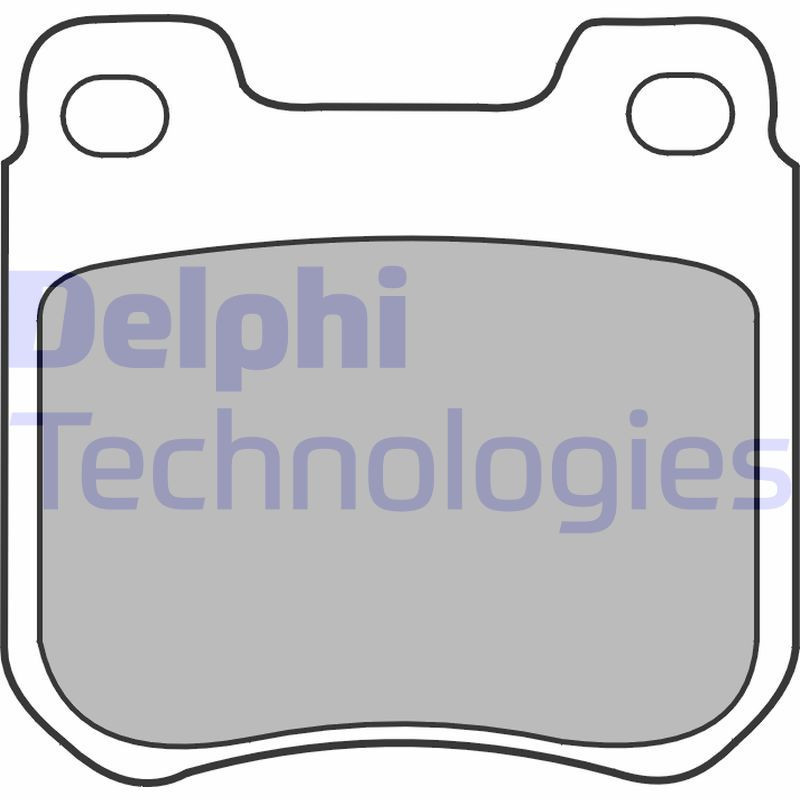 DELPHI LP1441 Pastillas de freno Trasero para