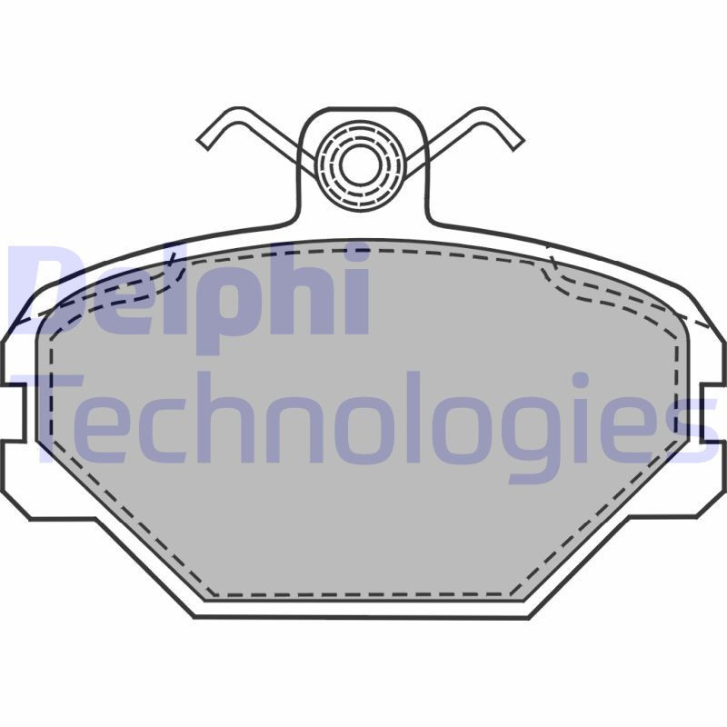 DELPHI LP1444 Brzdové platničky Predné pre