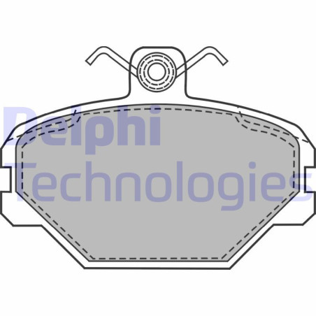 DELPHI LP1444 Pastiglie freno Anteriore per