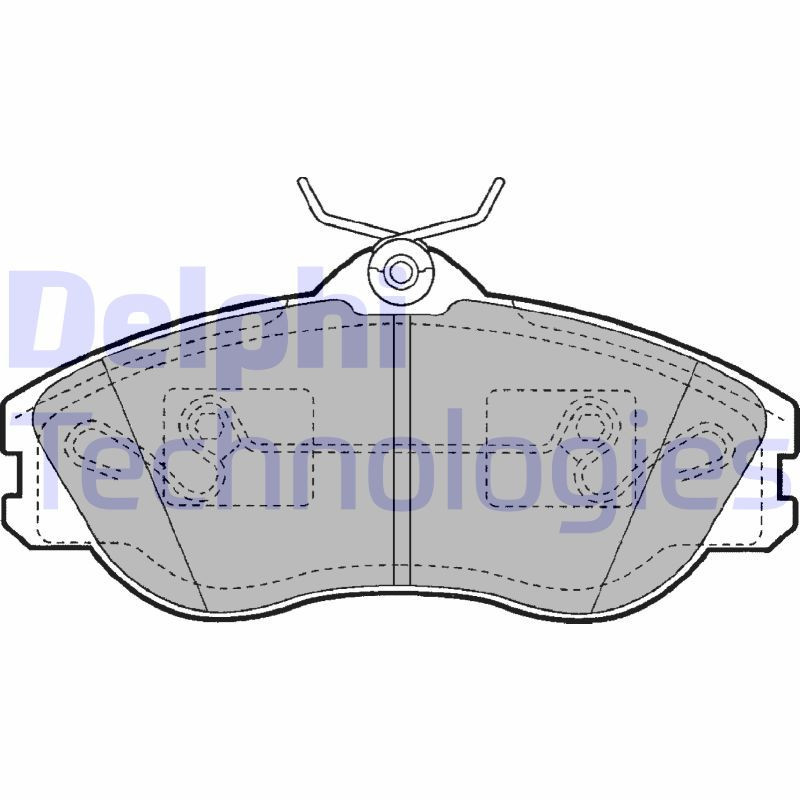 DELPHI LP1445 Brake Pads Set Front for