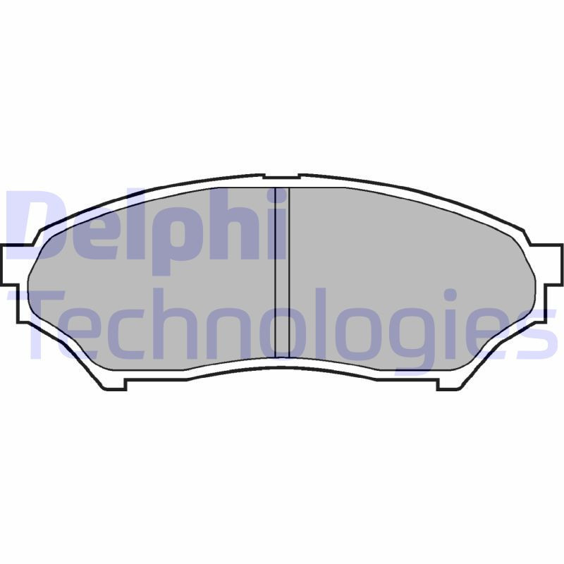 DELPHI LP1448 Plaquettes de frein Avant pour