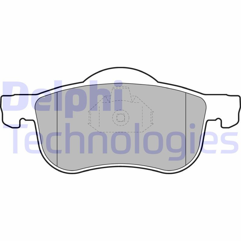 DELPHI LP1458 Pastiglie freno Anteriore per