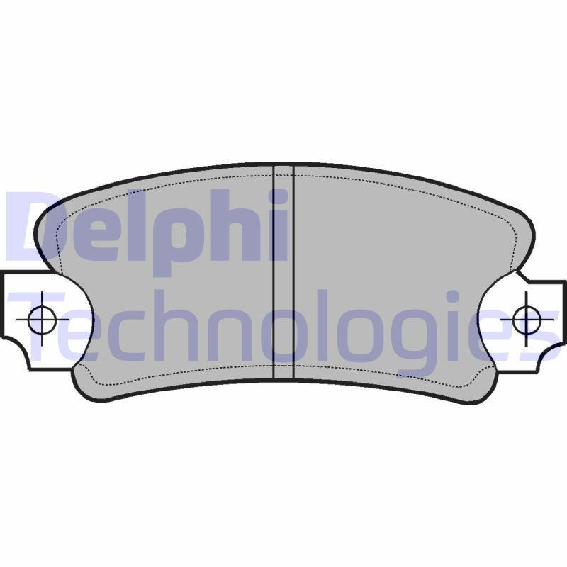 DELPHI LP146 Brzdové platničky Zadné pre