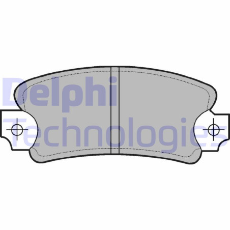 DELPHI LP146 Brzdové platničky Zadné pre