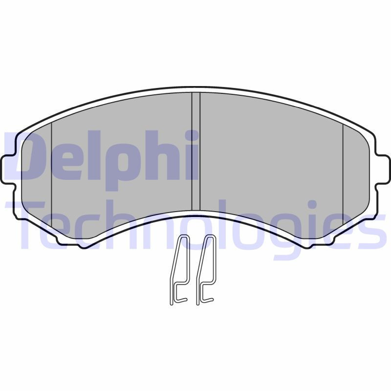 DELPHI LP1462 Brzdové platničky Predné pre
