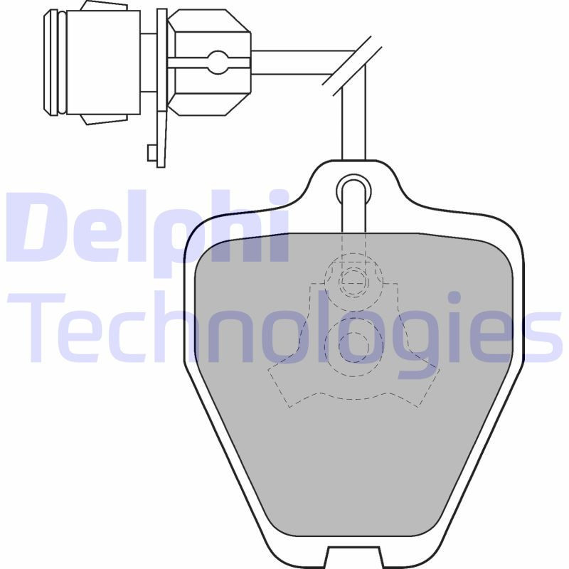 DELPHI LP1463 Brzdové platničky Predné pre