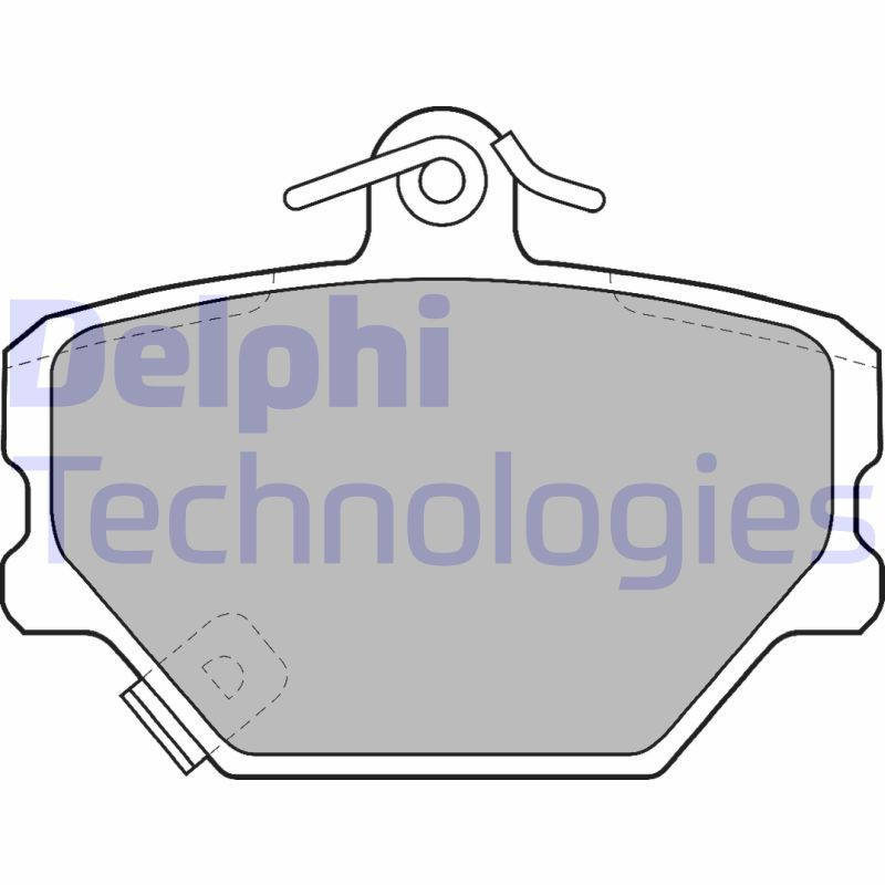 DELPHI LP1465 Klocki hamulcowe Przód dla