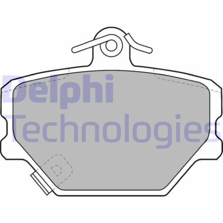DELPHI LP1465 Klocki hamulcowe Przód dla