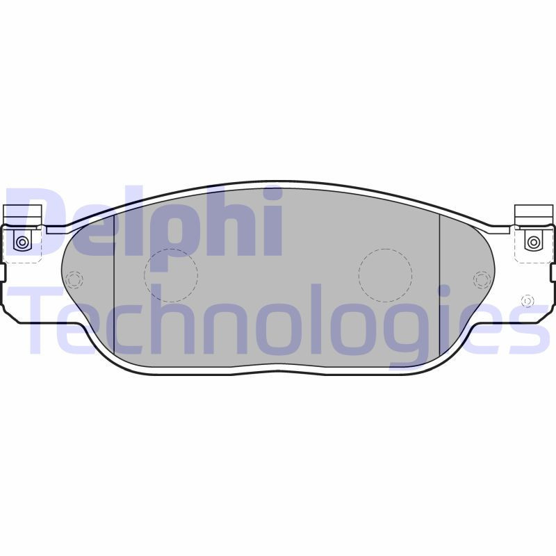 DELPHI LP1468 Brzdové platničky Predné pre
