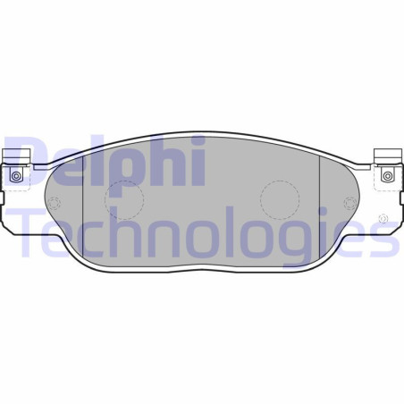 DELPHI LP1468 Brzdové platničky Predné pre