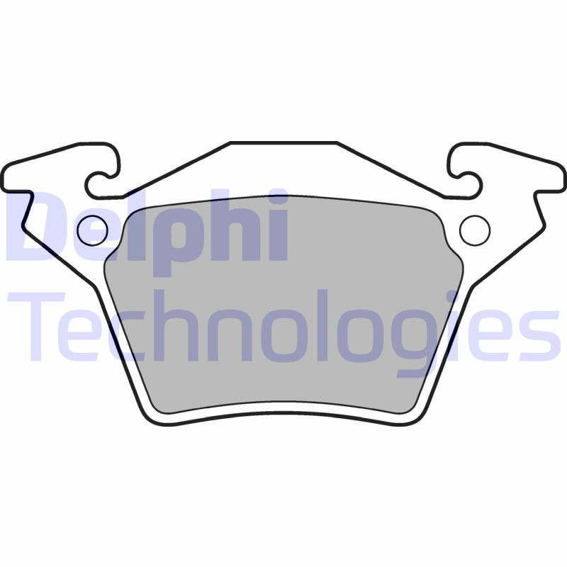 DELPHI LP1471 Brzdové platničky Zadné pre