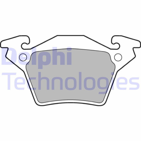 DELPHI LP1471 Brzdové platničky Zadné pre
