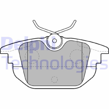 DELPHI LP1472 Pastiglie freno Posteriore per