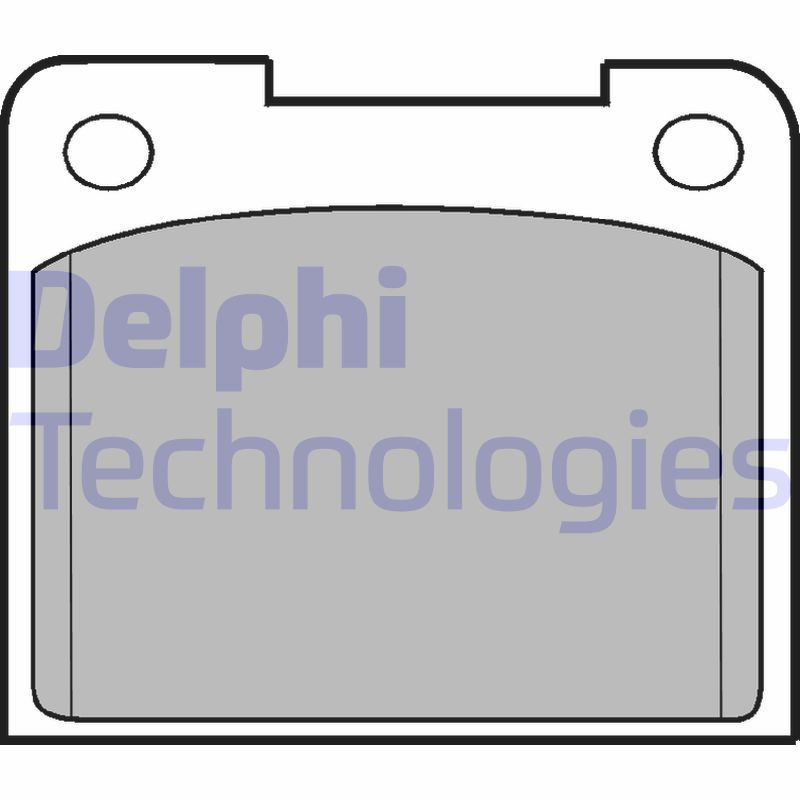 DELPHI LP15 Brzdové platničky Predné pre