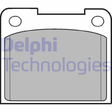 DELPHI LP15 Pastillas de freno Delantero para