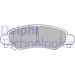 DELPHI LP1500 Pastiglie freno Anteriore per