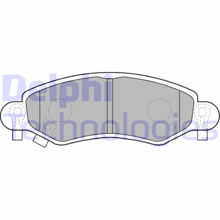 DELPHI LP1500 Brzdové platničky Predné pre