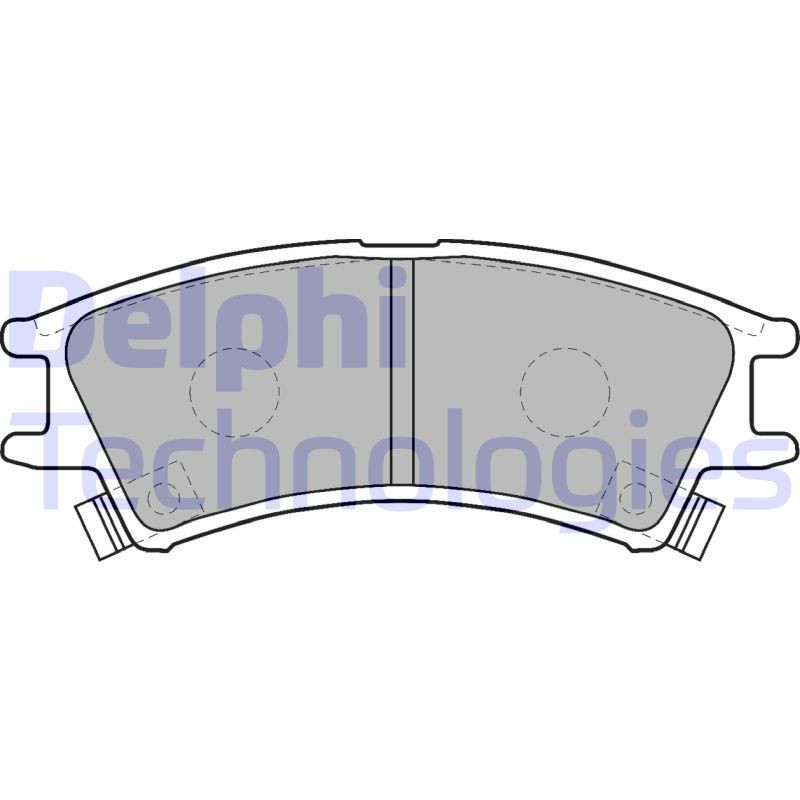 DELPHI LP1502 Klocki hamulcowe Przód dla
