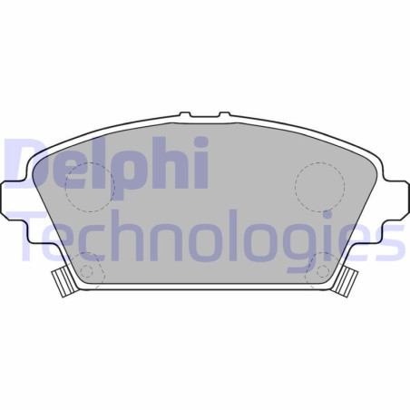 DELPHI LP1503 Pastiglie freno Anteriore per