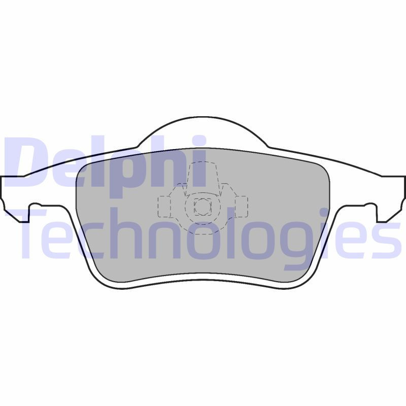 DELPHI LP1504 Pastiglie freno Posteriore per