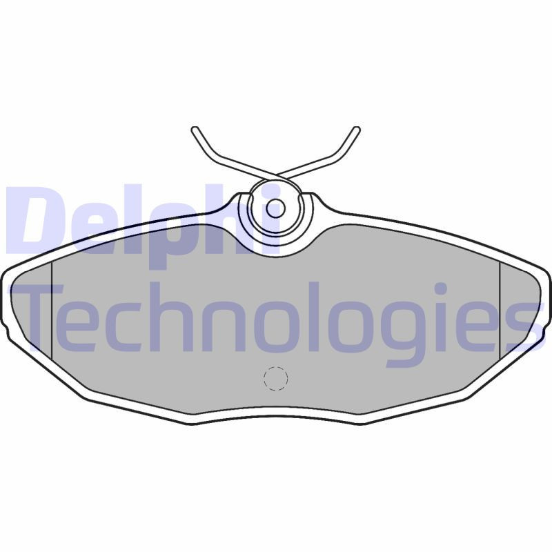 DELPHI LP1505 Klocki hamulcowe Tył dla