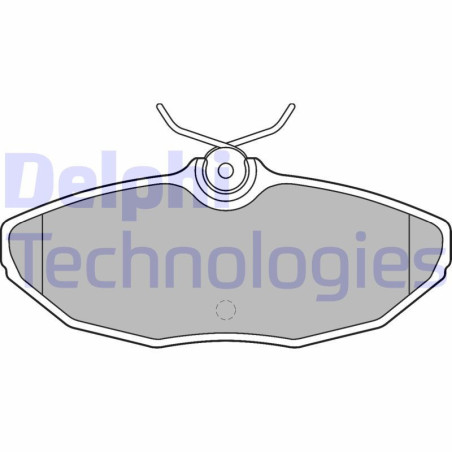 DELPHI LP1505 Bremsbeläge Hinten für