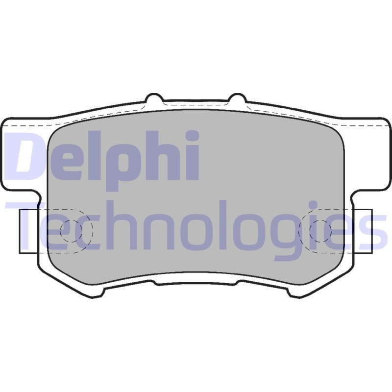 DELPHI LP1507 Pastillas de freno Trasero para
