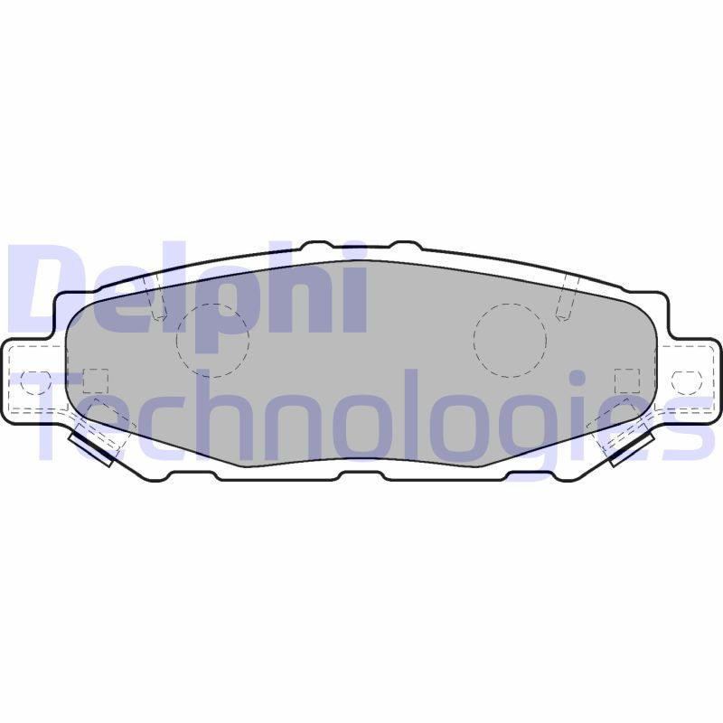 DELPHI LP1508 Pastiglie freno Posteriore per