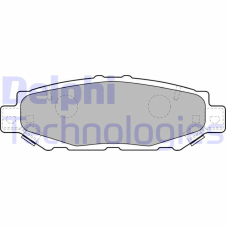 DELPHI LP1508 Pastiglie freno Posteriore per
