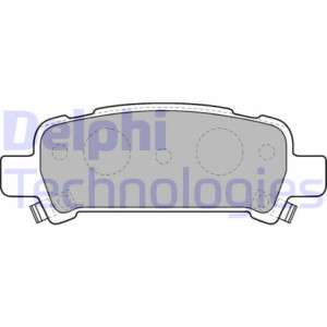 DELPHI LP1509 Brzdové platničky Zadné pre