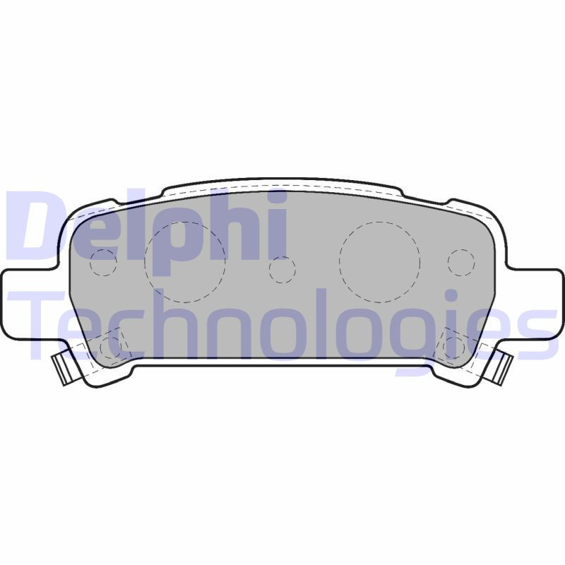 DELPHI LP1509 Pastiglie freno Posteriore per