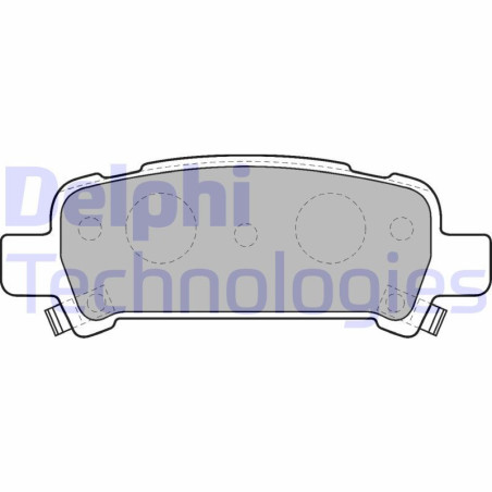 DELPHI LP1509 Pastillas de freno Trasero para