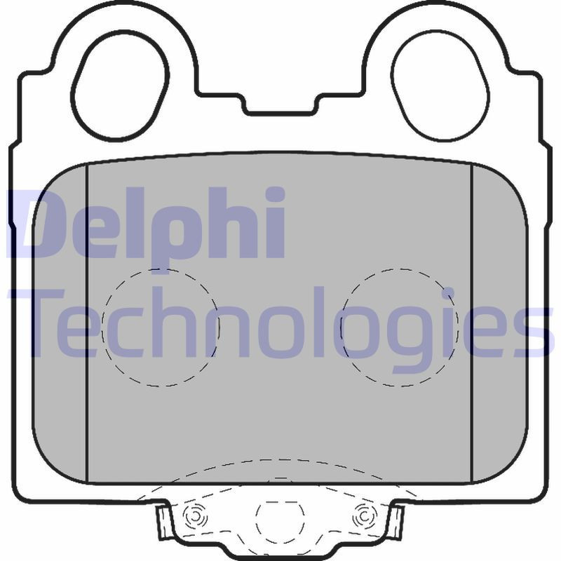 DELPHI LP1510 Pastiglie freno Posteriore per