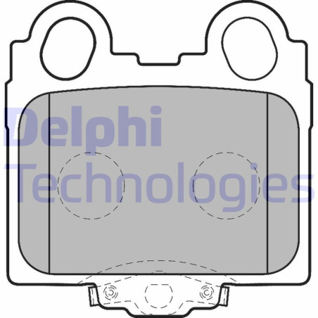 DELPHI LP1510 Pastillas de freno Trasero para