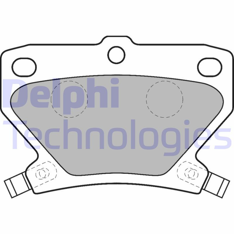 DELPHI LP1513 Pastiglie freno Posteriore per