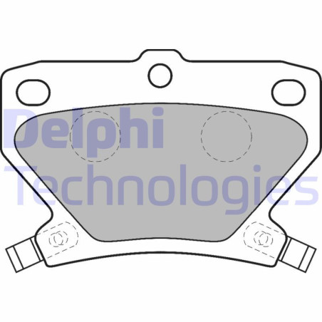 DELPHI LP1513 Bremsbeläge Hinten für