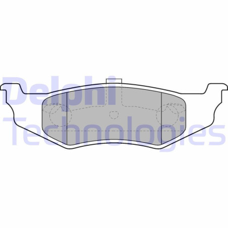 DELPHI LP1515 Pastillas de freno Trasero para