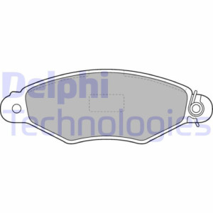 DELPHI LP1519 Brzdové platničky Predné pre