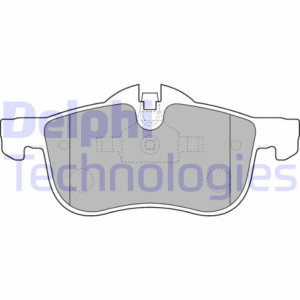 DELPHI LP1521 Brzdové platničky Predné pre