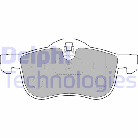 DELPHI LP1521 Brzdové platničky Predné pre