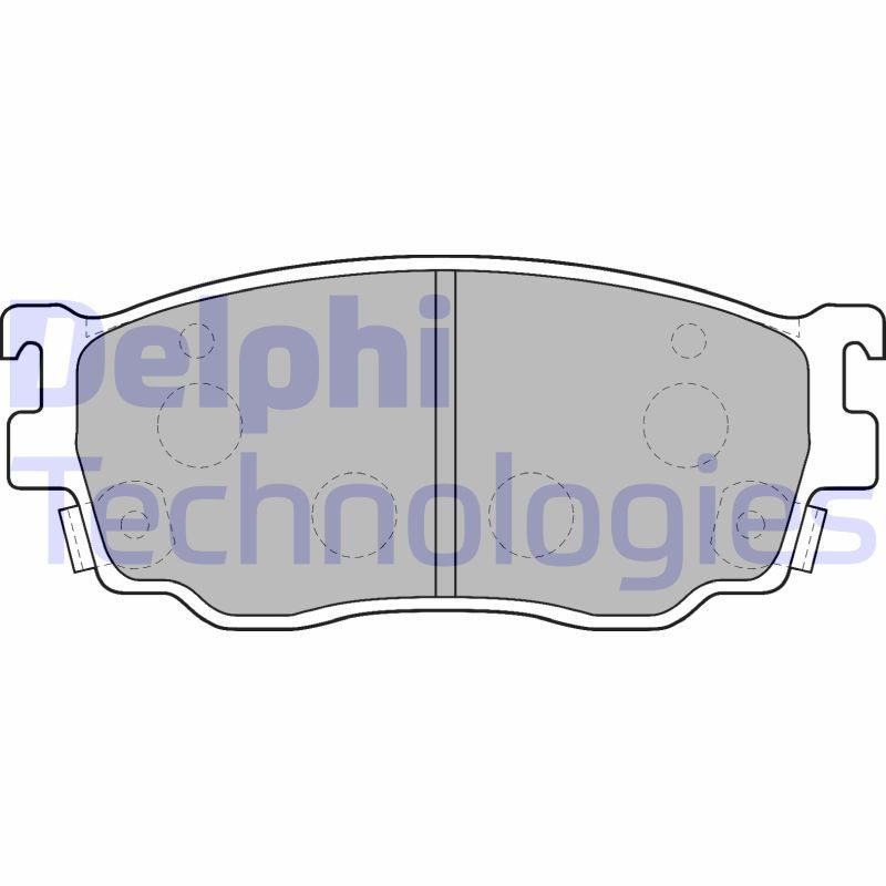 DELPHI LP1527 Brzdové platničky Predné pre