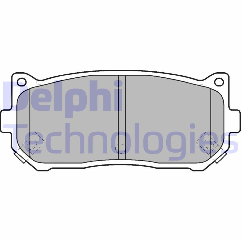 DELPHI LP1528 Brzdové platničky Zadné pre