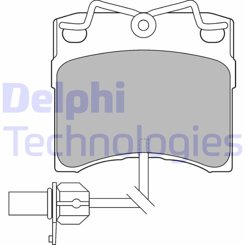 DELPHI LP1535 Brzdové platničky Predné pre
