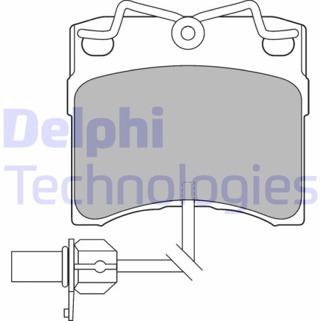 DELPHI LP1535 Brzdové platničky Predné pre