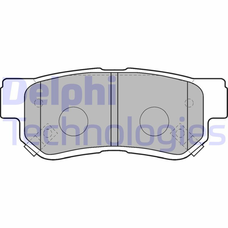 DELPHI LP1539 Plaquettes de frein Arrière pour