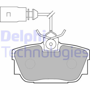 DELPHI LP1541 Brzdové platničky Zadné pre