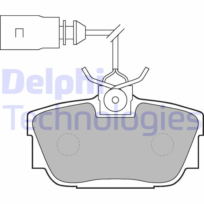 DELPHI LP1541 Pastillas de freno Trasero para