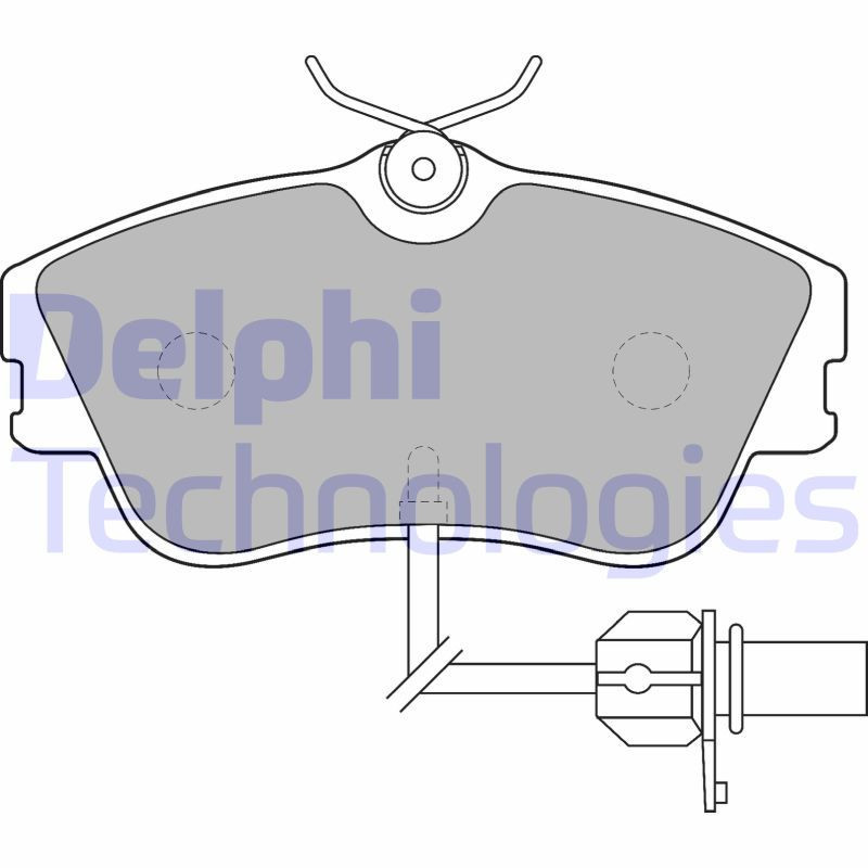 DELPHI LP1542 Brzdové platničky Predné pre