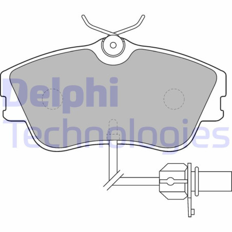DELPHI LP1542 Pastillas de freno Delantero para