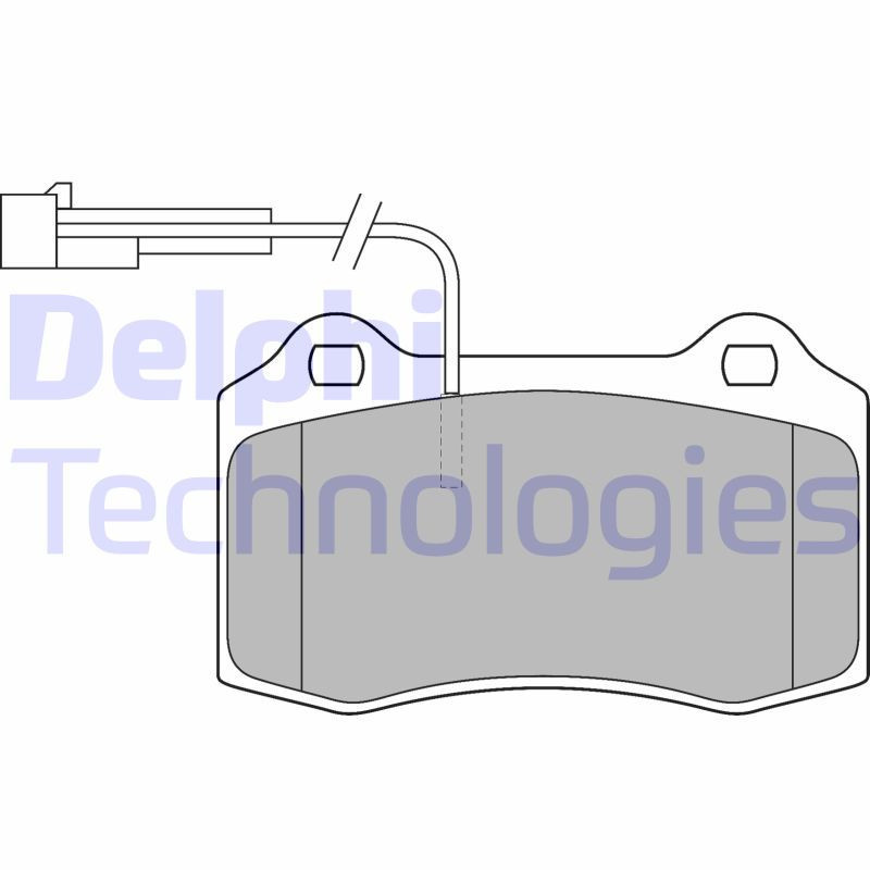 DELPHI LP1543 Pastiglie freno Anteriore per